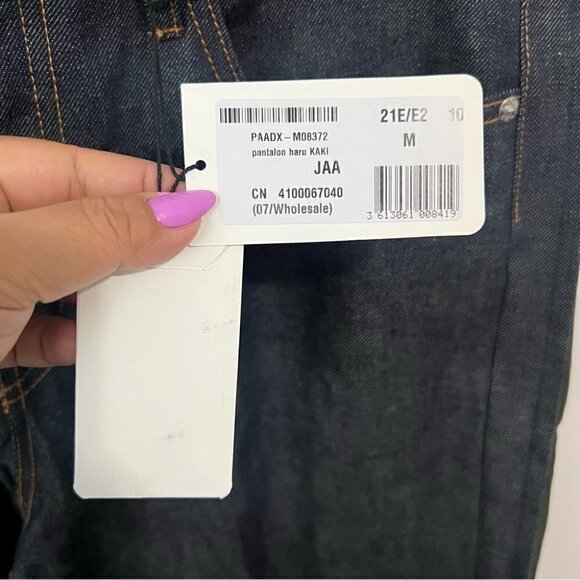 A.P.C. x Sacai Edition Indigo & Green Haru Jeans - Khaki. Size: M. NWT - Picture 6 of 16